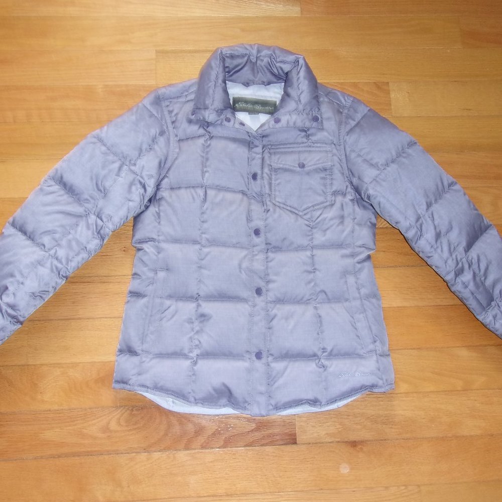 OMG EDDIE BAURER PURPLE COAT WOMENS